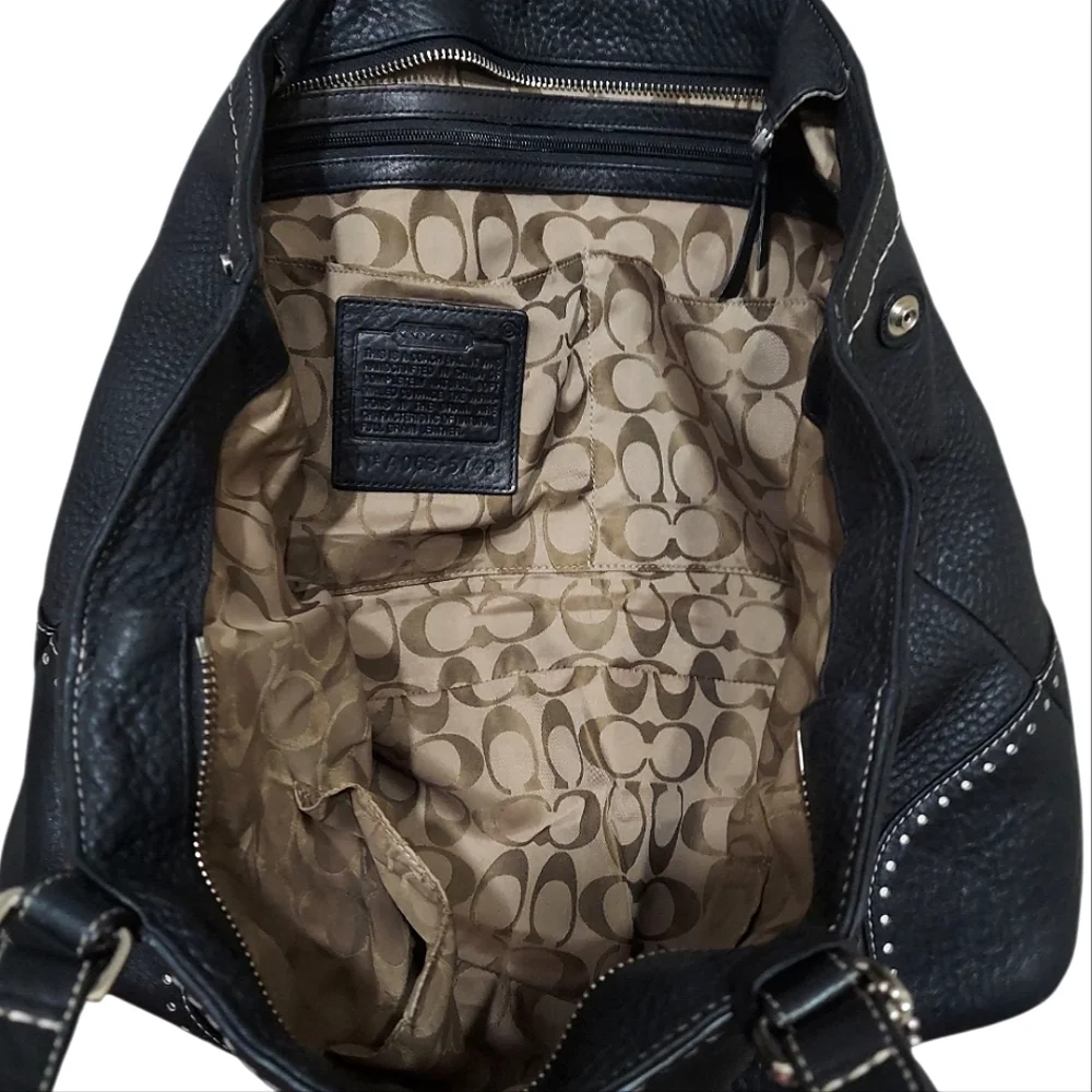 Coach Vintage Travel Y2K Large Size Hamptons Zip Biz Carryall Great Cond - Picture 12 of 12